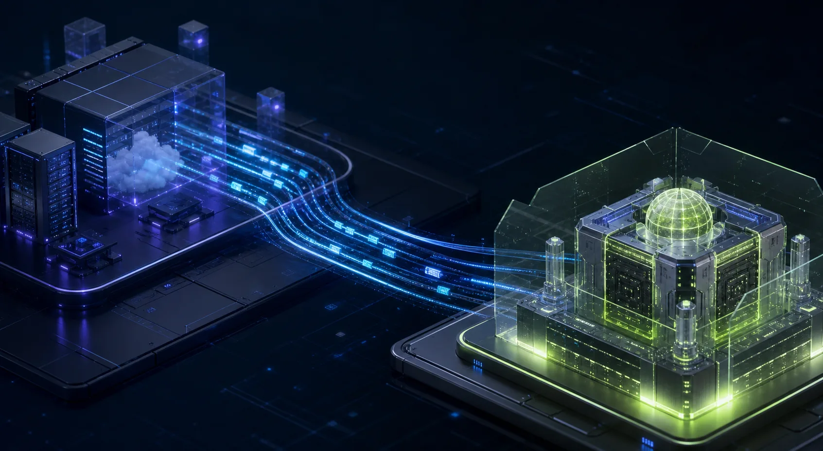 Structured deployment paths connecting infrastructure environments